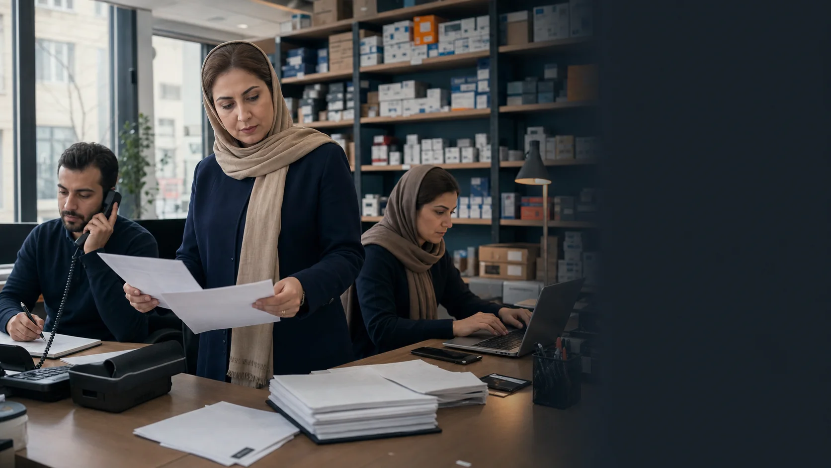 تیم فروش ایرانی میان تماس، پیام و برگههای سفارش، درخواستهای پراکنده را بررسی میکند